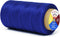 Mandala Crafts Blue Flat Waxed Thread for Leather Sewing - 273 Yds 150D 0.8mm Polyester Leather Thread String Waxed Cord for Leatherwork, Beading,...