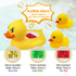 Baby Bath Thermometer (Sponge Upgraded Set),The Infant Baby Bath Floating Toy Safety Temperature Duck Thermometer...