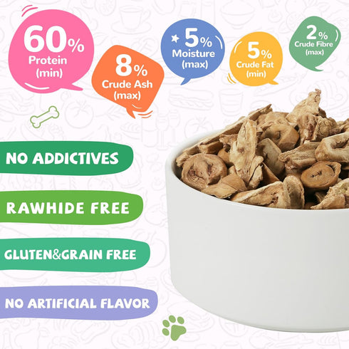 Freeze Dried Chicken Heart Pet Treats, High Protein Freeze-Dried Pet Food for Dogs, Cats, Fresh Ingredient, 3.2oz, Rawhide Free, Gluten&Grain Free...