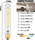 Leools Dimmable E26 Edison Bulb 8W Equal 75 watt Light Bulb AC120V Daylight 4000K Edison Light Bulbs 75 Watt 800LM Tubular T10 led Bulb for Rustic...