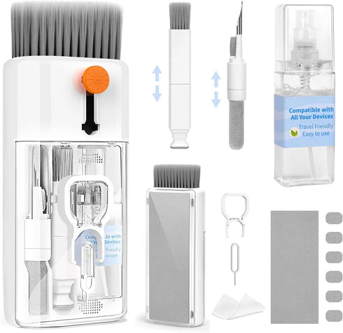 Keyboard Cleaner Laptop Cleaning Kit - 12 in 1 Computer Tech Cleaning Brush, Electronic Screen Cleaner with Multi-Function Cleaning Pen for MacBoo...