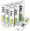 EBL 12 Counts Ni-MH Rechargeable AAA Batteries 1.2V Pre-Charged with Storage Box(800mAh)...