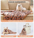 Luciphia 1 Pack 2 Pet Blankets for Dogs Cats, Fleece Print Dog Cat Blankets for Small Medium Large Puppy Kitten, Paw Brown White Small (23x16 inch...