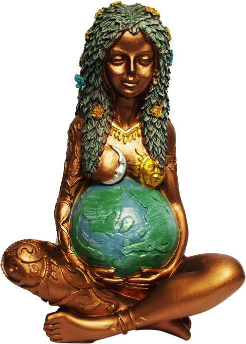 Mother Earth Statue, Fertility Nature Gaia Goddess Statue, Wiccan Altar Table Supplies...