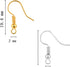 Bylion 400 Pieces Stainless Steel Earring Hooks, Fish Hooks Ear Wires French Wire Hooks, Coil and Ball Style Nickel-Free Ear Wires for Jewelry Mak...