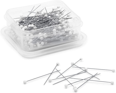 Dritz 61 Glass Head Pins, Extra Fine, 1-3/8-Inch (250-Count) , White...