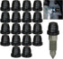 18PCS Black Brake Dust Cover, Rubber Dust Stem Cover, Grease Fitting Caps, Brake Caliper Bleeder Cap, Brake Bleeder Screw Cap, Rubber Dust Cover f...