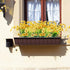 12 Bundles Artificial Flowers Outdoor UV Resistant Flowers No Fade Faux Plastic Plants Garden Porch Window Box Decorating (Yellow)...