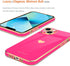 Teageo Compatible with iPhone 13 Case for Women Girl Cute Love-Heart Luxury Bling Plating Soft Back Cover Raised Full Camera Protection Bumper Sil...