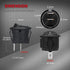 DaierTek ON Off Round Rocker Switches SPST 20mm Mini 12 Volt DC Mini Circle Toggle Switch 12V for Car Automotive RV 2 Pin Switch 120V Wired KCD1-5...