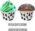 100 Pcs Cow Print Cupcake Liners Case Cow Baking Cups Cow Print Cupcake Wrappers Holders Ice Cream Cups Waterproof and Greaseproof for High Temper...