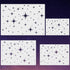 4 Pack Star Stencil 4 Sizes Star Shaped Painting Template Reusable Plastic Twinkle Starburst Painting Stencils for Wall Wood Canvas Fabric, Use fo...