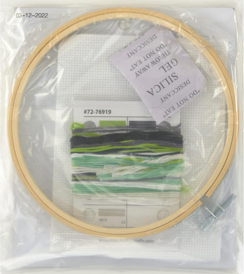 Dimensions 72-76919 Hoarding Plants Counted Cross Stitch Kit for Beginners, 6" D, 14 Cnt. White Aida, 5pcs...
