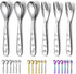 Toddler Utensils, 6 Pieces Stainless Steel Toddler silverware set, Kids Utensils Forks and Spoons, Mirror Polished Smooth Round Tableware and Dish...