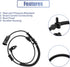 X AUTOHAUX 1pcs Front Left Right ABS Wheel Speed Sensor for Ram 1500 2011-2012 for Dodge for Ram 1500 2009-2010 ALS2246 5S13330 2ABS2434 AB1095 68...