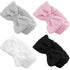4 Pack Skincare Headband Bow Microfiber Spa Facial Headband for Women Makeup Head Band Coral Fleece Hair Band for Washing Face, Shower...