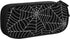 Large Capacity Black Spider Web Pencil Case with Zippers Storage Pouch Holder Pencil Box Marker Organizer Bag with Compartments for Office Supplie...