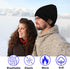 Wireless Beanie Hat for Men Women Wireless Beanie with Headphones Headset Speaker Mic Music Beanie Hat Unisex Knit Outdoor Sports Running Cap with...
