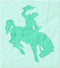 Stencil Stop Cowboy on Bucking Bronco Stencil - Reusable for DIY Projects, Painting, Drawing, Crafts - 14 Mil Mylar Plastic (10.25 x 12 inches)...