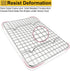 P&P CHEF 2-Pieces Small Cooling Baking Racks, Stainless Steel Grid Rack for Cooking Roasting Drying Grilling, 9.75'' x 7.5'' x 0.75'', Oven & Dish...