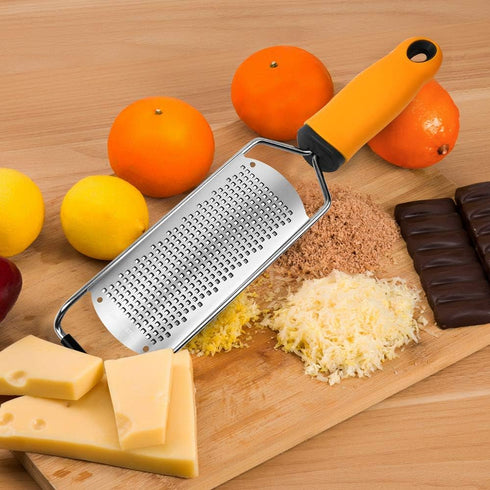 Pro Zester Grater, Lemon Zester, Parmesan Zester, Chocolate, With Razor-Sharp Stainless Steel Blade, Protective Cover and Cleaning brush, Dishwash...