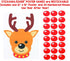 Stickamajigger Stick the Red Nose on the Reindeer Poster Game - Restickable Reusable...