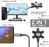 GINTOOYUN USB A/C Male to 5-Port 3.5mm Female Headphone Audio Splitter 5 Jack 3.5mm Stereo Music Sharer 1 Male and 5 Female Splitter Phone Compute...
