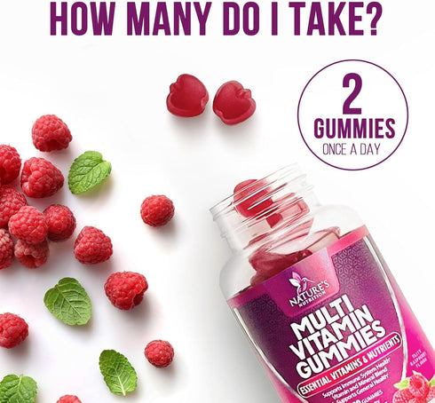 Multivitamin Gummies, Extra Strength Daily Multi Vitamin Gummy for Women & Men with Vitamins A, C, D, E, B6, B12, Zinc & Antioxidants Supplement f...