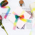 MOLSHINE 50yd x 1 inch Rainbow Organza Ribbon,Shimmer Sheer Iridescent Colors Ribbons,Chiffon Fabric- (Deep Rainbow) (1" (25mm))...
