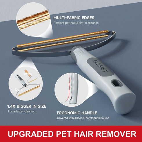 Pet Hair Remover Pro, Dog Cat Hair Remover, Portable Lint Cleaner, Fur Removal Rake Tool, Carpet Scraper, Fuzz Rollers Hairball Shaver Brush for C...