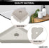 Questech Decor Shower Soap Dish, Lugged for New Construction, Corner Shower Shelf for Tiled Shower Walls, 5 Inch Geo Lugged Shower Corner Shelf, G...