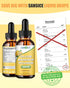 Calcium Magnesium Potassium Supplement Liquid,400mg Magnesium Glycinate,600mg Calcium Magnesium Drop Supplement with Vitamin D and Zinc (60ml/Lemo...