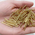 25mm 1" Czech Glass Seed Beads Tube Lined Bugle Beads Spacer Long Earrings Findings (Gold)...