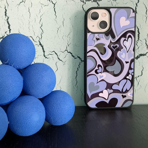 Cute Phone Cases Purple Love Heart Cute Phone Case Slim Soft Protective Phone Case Compatible with iPhone 11...