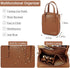 Makeup Bag Large Capacity Travel Cosmetic Bag with Handle Portable Small Cosmetics Bag for Purse Cute Makeup Storage Bag Waterproof PU Leather Mak...