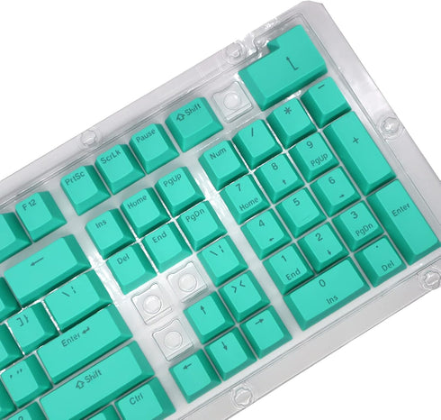 PBT Keycaps, 108 Keys P9 Mechanical Keyboard Key Backlit Key Character Translucent Key DIY Keycaps,for 61/64/87/104/108 Key Mechanical Keyboards(C...