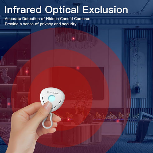 Hidden Camera Detector, Delicate and Compact Detector, Infrared Camera Scanner, Two Detection Modes&Energy Saving Mode, Indoor use for Hotel/Home/...