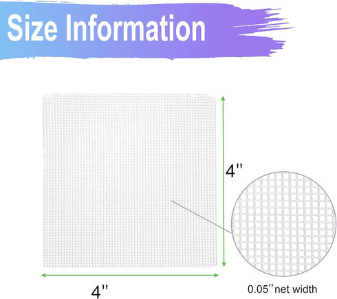 50 Packs 4 Inch Flower Pot Hole Mesh Pad, Plastic Mesh Screen Bonsai Pot Bottom Drainage Hole Grid Mat Mesh, Plant Succulent Pot Planter Drainage ...
