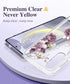 GVIEWIN for Samsung Galaxy S24 Plus Case with Screen Protector+Camera Lens Protector, Clear Stylish Floral Pattern Slim Protective S24+ Plus Cover...