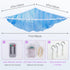Stuffed Animals Hammock Kids Toy Storage with LED Light Unicorn Castle Plush Toy Organizer Corner Hanging Stuffed Animals Holder For Nursery Kids ...