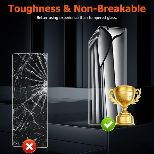 LYWHL 3 Pack Screen Protector for Samsung Galaxy S24 Ultra, Durable Flexible TPU Hydrogel Film, Full Edge Coverage Protection Anti-Scratch Shock-R...