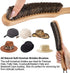 Hat Brush - Horsehair Felt Hat Brush Clean Western Cowboy Hat, Fedora Hat & Baseball Cap, Bristle Garment Brush Remove Cat Hair Dust for Suits, Su...