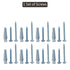 Retractable Mesh Gate Hardware Replacement Parts Kit Full Set Wall Mounting Accessories Brackets Screws and Anchors (Gray)...