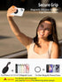 Magnetic Suction Cup Phone Mount, Silicone Suction Phone Case Grip Holder for MagSafe, Hands-Free Mirror Shower Phone Holder Mount for TikTok Crea...