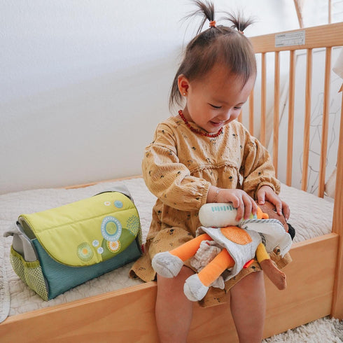 HABA Snug Up Soft Doll Jada 11.5" with Black Hair - Machine Washable...