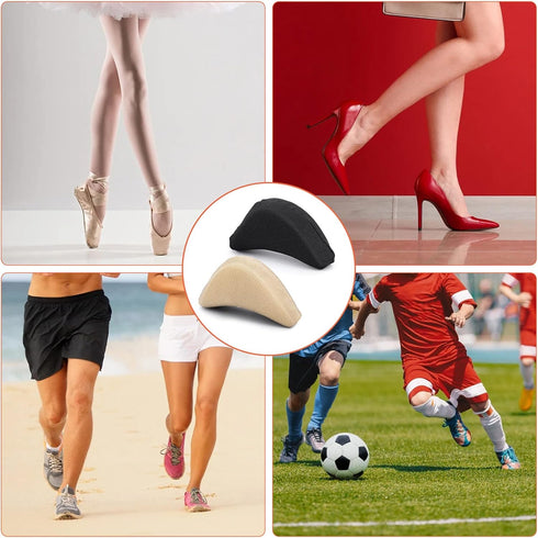 Sibba 8 Pieces Toe Filler Inserts Unisex Breathable Soft Big Toe Plug Forefoot Pad Shoe Filler for High Heel Foot Pain Relief for Women Girls...