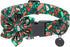 DOGWONG Christmas Holiday Dog Collar with Flower, Cute Cotton Dog Collar Green Santa Dog Collar Durable Soft Pet Dog Collar for Small Medium Large...