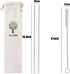 ALINK Reusable Clear Smoothie Straws, 10 in x 10 mm Jumbo Tritan Hard Plastic Drinking Straws, Individually Wrapped, Pack of 6 with Cleaning Brush...