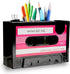 RUIAN Cassette Tape Dispenser Pen Holder Desk Tidy Container Office Stationery Storage for Kids Teen Boys & Girls?Pink?...