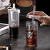 Portable Travel Coffee Press (16oz) - Double Wall with lids and Straws -Single Serve French Press for Travel, Home, Office, & More -No Leak Coffee...